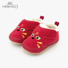 英氏婴儿软底学步鞋22秋冬宝宝新年虎头鞋中国风童鞋YFXKJ32179A