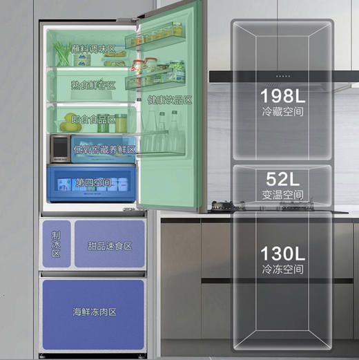 卡萨帝（Casarte）冰箱 BCD-380WLCI374T1U1 冰瓷基岩灰 商品图7