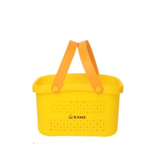 「大小两款可选」黄鸭款手提式沐浴篮 置物篮收纳整理卫生间洗浴沐浴室家用洗澡篮 商品图4