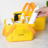 「大小两款可选」黄鸭款手提式沐浴篮 置物篮收纳整理卫生间洗浴沐浴室家用洗澡篮 商品缩略图1