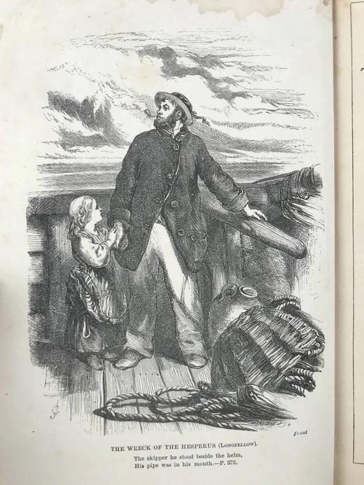 1869年 英语诗歌的一千零一颗宝石 3幅插图 真皮精装36开 商品图2