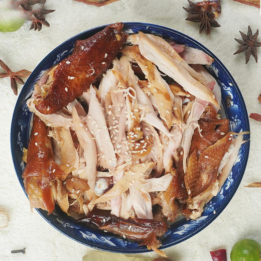 中宿麻鸡 广东清远酱油鸡 800g 商品图4