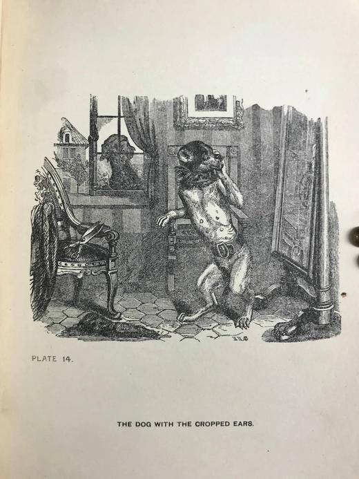 约20世纪早期 寓言故事集 格兰维尔23幅经典插图 漆布精装大32开 商品图6