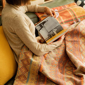 波西米亚系列双面盖毯棉布秋冬沙发床上盖毯