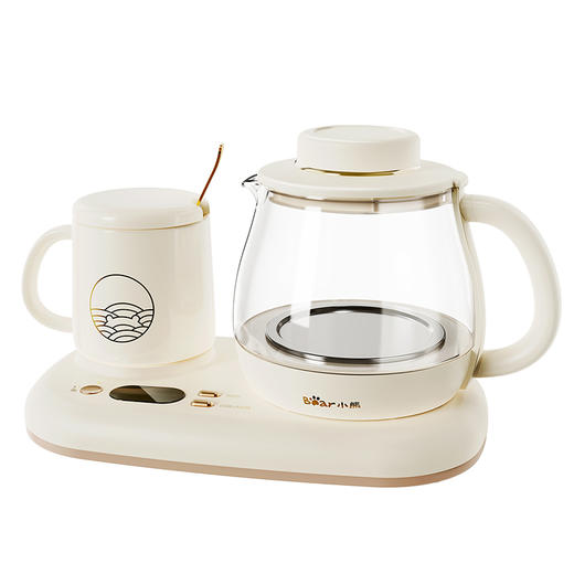 【小程序】小熊养生壶 YSH-D08D3 米黄色 壶盖+玻璃壶身+底座+陶瓷杯 商品图10