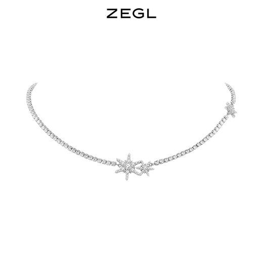 ZEGL设计师雪花项链女生轻奢小众高级设计感2022年新款锁骨链配饰 商品图3