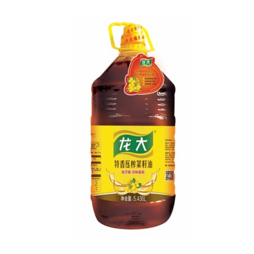 【亚欧超市】龙大低芥酸压榨特香菜籽油5.436L/桶 商品图0