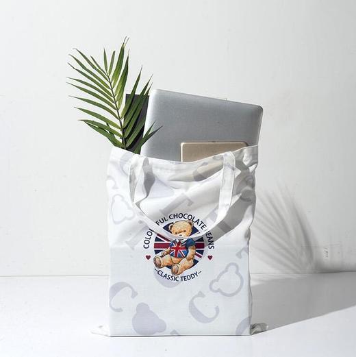卡帝乐泰迪熊帆布手拎袋 商品图0