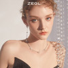 ZEGL设计师雪花流苏耳环女小众设计感高级长款耳钉银针秋冬耳饰品 商品缩略图4