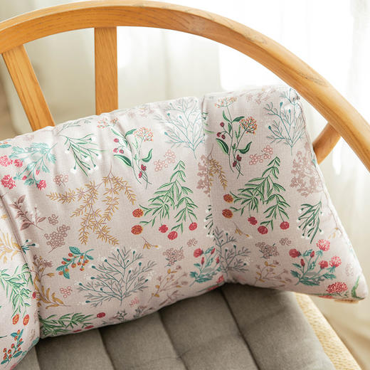 雅蕊系列护腰靠办公居家柔软布艺腰枕 商品图2