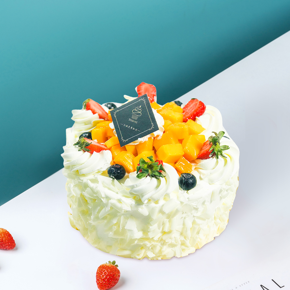 【榴芒蛋糕】榴芒是天生的一对-水果蛋糕