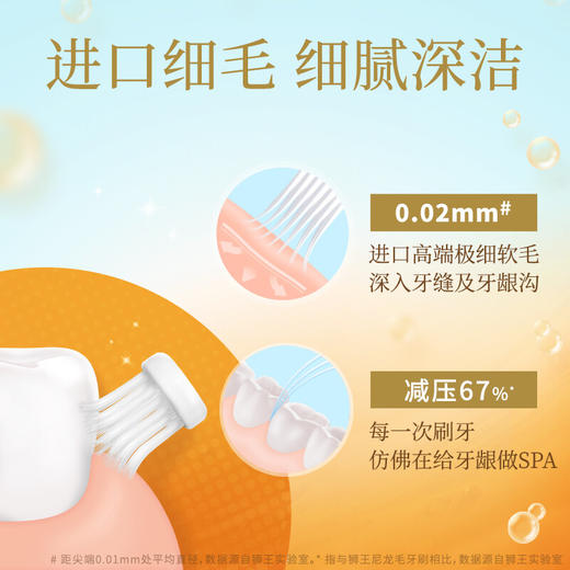狮王（Lion）细齿洁弹力护龈牙刷*4支装 软毛牙刷 护理牙刷 细刷毛 深入清洁 弹力刷柄 柔韧护龈 商品图2