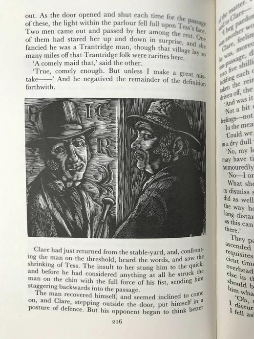 托马斯·哈代《德伯家的苔丝》（1989） 数十幅木版画插图 精装18开带书匣 商品图7