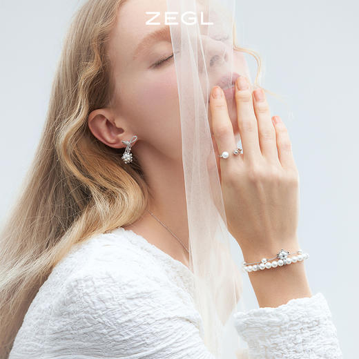 ZEGL设计师棉棉秋语系列人造珍珠手链女巴洛克轻奢2022年新款手饰 商品图1