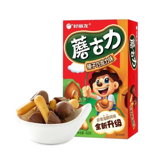好丽友蘑菇力榛子巧克力味饼干48g 商品图0
