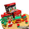 【送圣诞贴纸】儿童圣诞火车积木乐园圣诞节积木礼盒3-6岁男孩圣诞玩具女益智大颗粒拼装3个造型59块积木 商品缩略图1