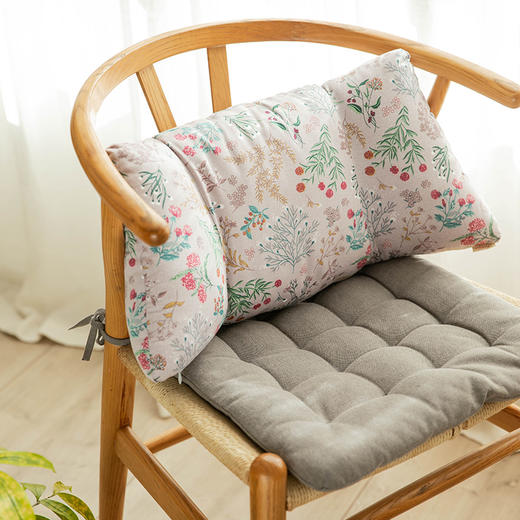 雅蕊系列护腰靠办公居家柔软布艺腰枕 商品图1