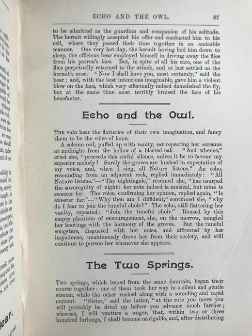 约20世纪早期 寓言故事集 格兰维尔23幅经典插图 漆布精装大32开 商品图14