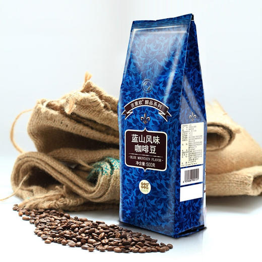 吉意欧GEO醇品系列蓝山风味咖啡豆500g 精选阿拉比卡 中度烘培 纯黑咖啡 商品图4