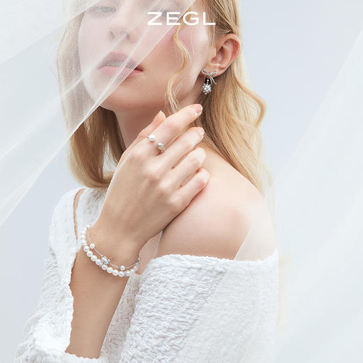 ZEGL设计师棉棉秋语系列人造珍珠手链女巴洛克轻奢2022年新款手饰 商品图3