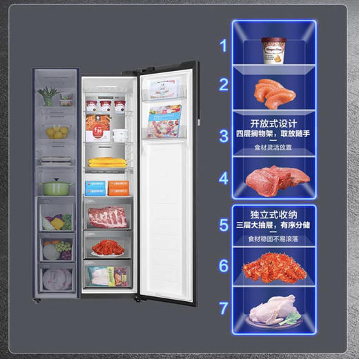 海尔（Haier）冰箱 BCD-625WLHSS19SEU1 商品图4