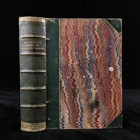 1869年 英语诗歌的一千零一颗宝石 3幅插图 真皮精装36开