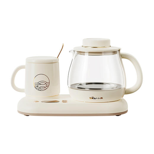 【小程序】小熊养生壶 YSH-D08D3 米黄色 壶盖+玻璃壶身+底座+陶瓷杯 商品图9