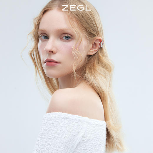 ZEGL设计师棉棉秋语系列棉花耳环女流苏耳钉耳骨夹燕子耳夹耳饰品 商品图4