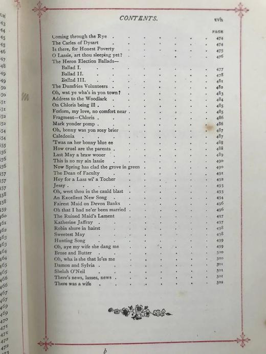 约19世纪后期 彭斯诗集 约4幅版画插图 漆布精装32开 商品图4