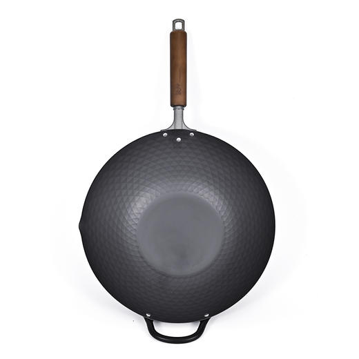 神田铁神2代窒化钻石纹铁锅家用炒锅30CM/33CM 商品图6