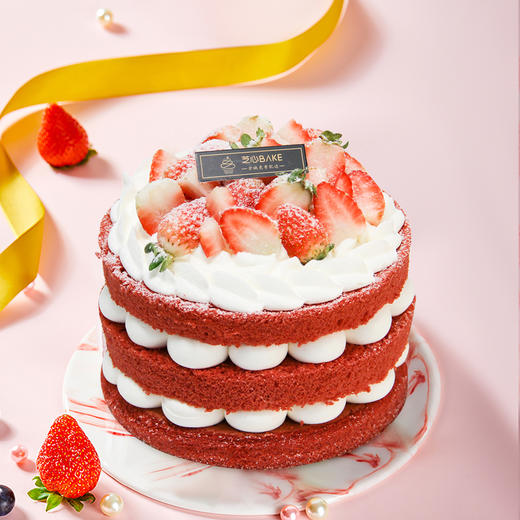 【草莓裸蛋糕】冬天又怎么少得了草莓蛋糕 商品图0