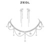ZEGL设计师项链女轻奢小众耳环小众设计感耳骨夹耳饰锁骨颈链套装 商品缩略图0