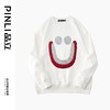 PINLI品立秋季新款男士圆领烫钻笑脸休闲套头卫衣BG223309036 商品缩略图1