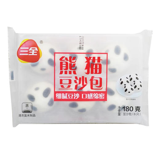三全熊猫豆沙包180g 商品图0