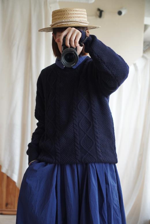 （4折）WILLIAM LOCKIE深蓝米白毛衣 商品图5