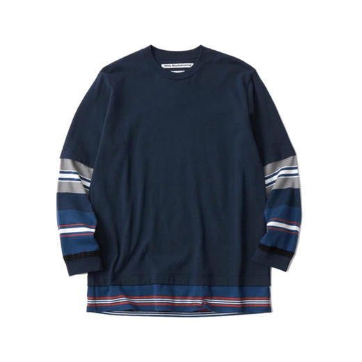 White Mountaineering 白山 T-SHIRT 圆领假两件拼接长袖T恤TEE 商品图4