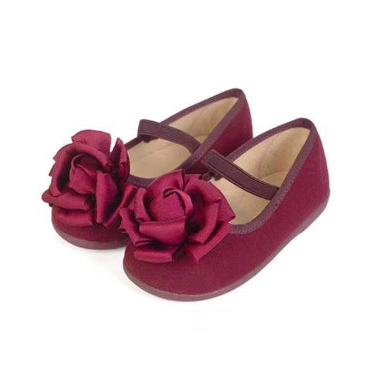 非质量问题不退换哦~LW花朵丝绒单鞋 商品图10