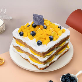 【芝心会员2升3磅兑换专属】-3磅芒果奶酪裸蛋糕，用券立减100元