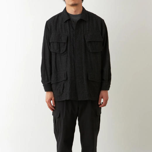 White Mountaineering 白山 BDU JACKET毛呢混合面料工装夹克外套 商品图1