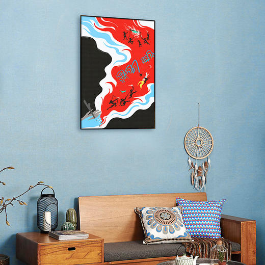 多喜爱 高清数码布艺装饰画 新潮国风神话故事 抽象系列 cs 商品图2