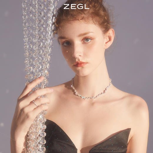 ZEGL设计师雪花项链女生轻奢小众高级设计感2022年新款锁骨链配饰 商品图2