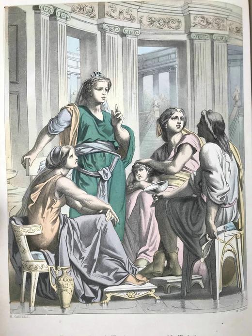 约19世纪后期 班扬《天路历程》 数十幅彩色与大量黑白插图 真皮精装大16开 商品图8