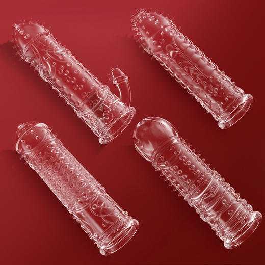 谜姬 国潮四神兽狼牙套延长套阳具套龟头套加长套加粗大物理延长阴茎套男用锁精延时环夫妻房事情趣道具长款成人性用品 商品图5