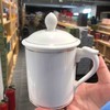 白瓷羊脂玉马克办公室个人专用杯带盖男女大号描金喝茶水杯 商品缩略图2