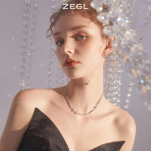 ZEGL设计师雪花项链女生轻奢小众高级设计感2022年新款锁骨链配饰 商品图8