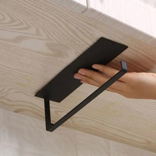 厨房纸巾架 免打孔橱柜卷纸架 厨房置物架 纸巾保鲜膜抹布收纳挂架hsn20 商品图2