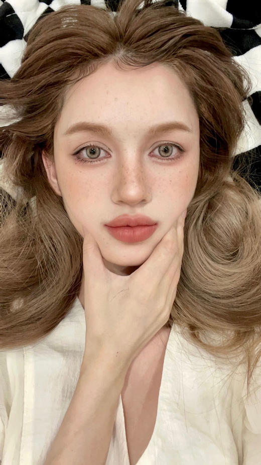 【日抛】薄荷叶Papadox | 中直径14.2 , 着色13.7| 【一盒10片，多盒购买更划算，选款色板在详情页内】， 棕绿色 混血美瞳，基弧8.5 商品图7