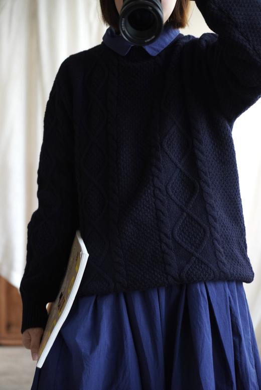 （4折）WILLIAM LOCKIE深蓝米白毛衣 商品图3