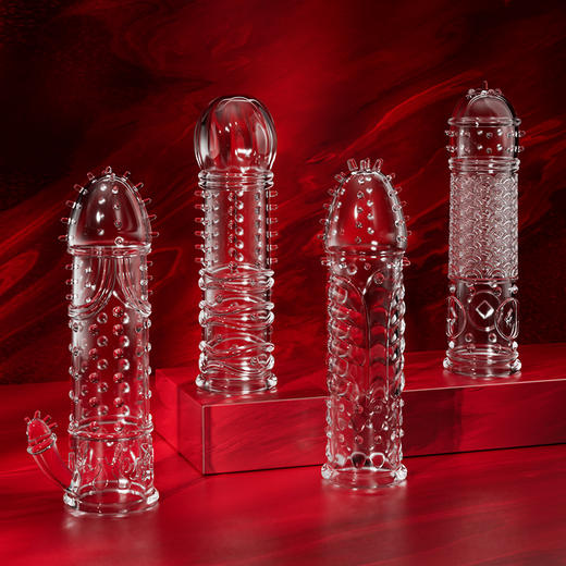 谜姬 国潮四神兽狼牙套延长套阳具套龟头套加长套加粗大物理延长阴茎套男用锁精延时环夫妻房事情趣道具长款成人性用品 商品图3