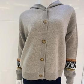 南3春竹连帽开衫